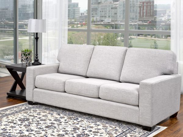 Polla - White Leather Sofa by LeatherCraft Furniture - Manufacturer of Top Grain Leather Sofa based in Toronto, Canada having dealer in Brampton, Vaughan, Pickering, Mississauga, Oakville, Scarborough, Kingston, Sudbury, Quebec and Other provinces of Canada